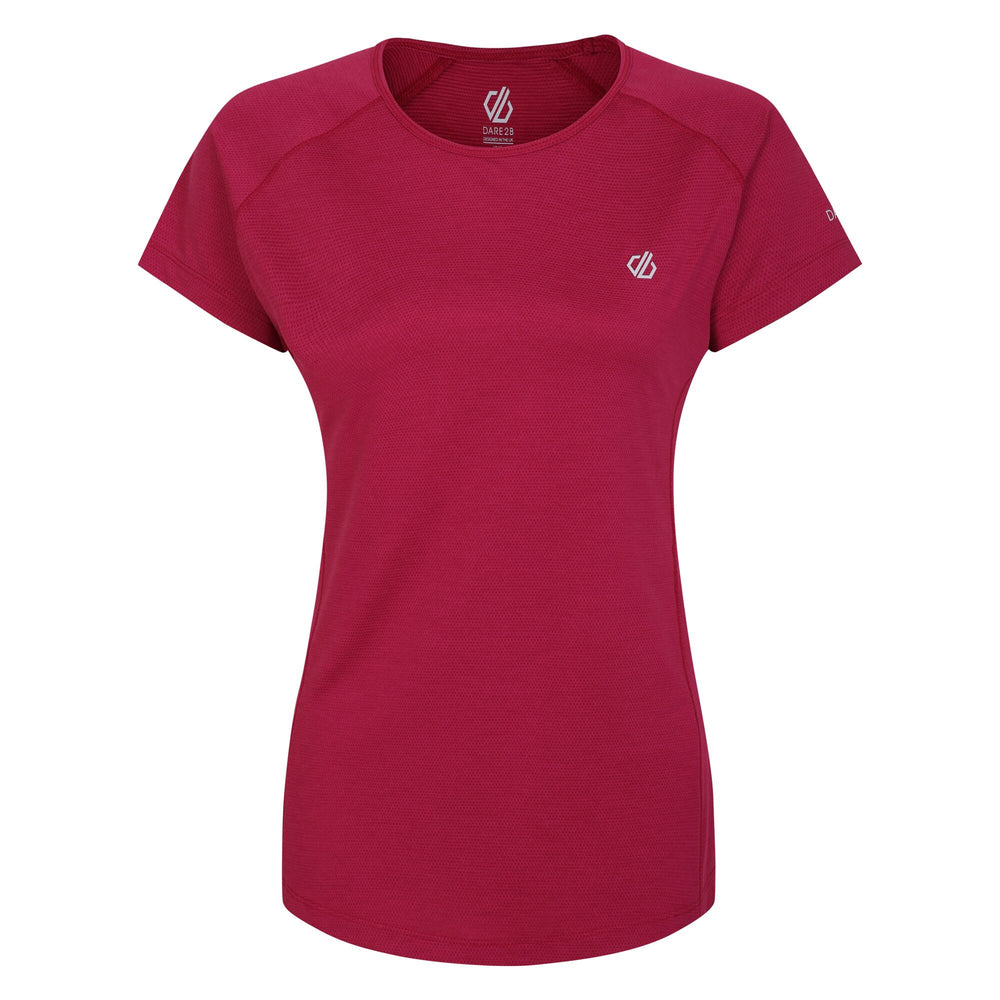 Corral Tee - Damen T-Shirt | mit reflektierenden Prints - Pink