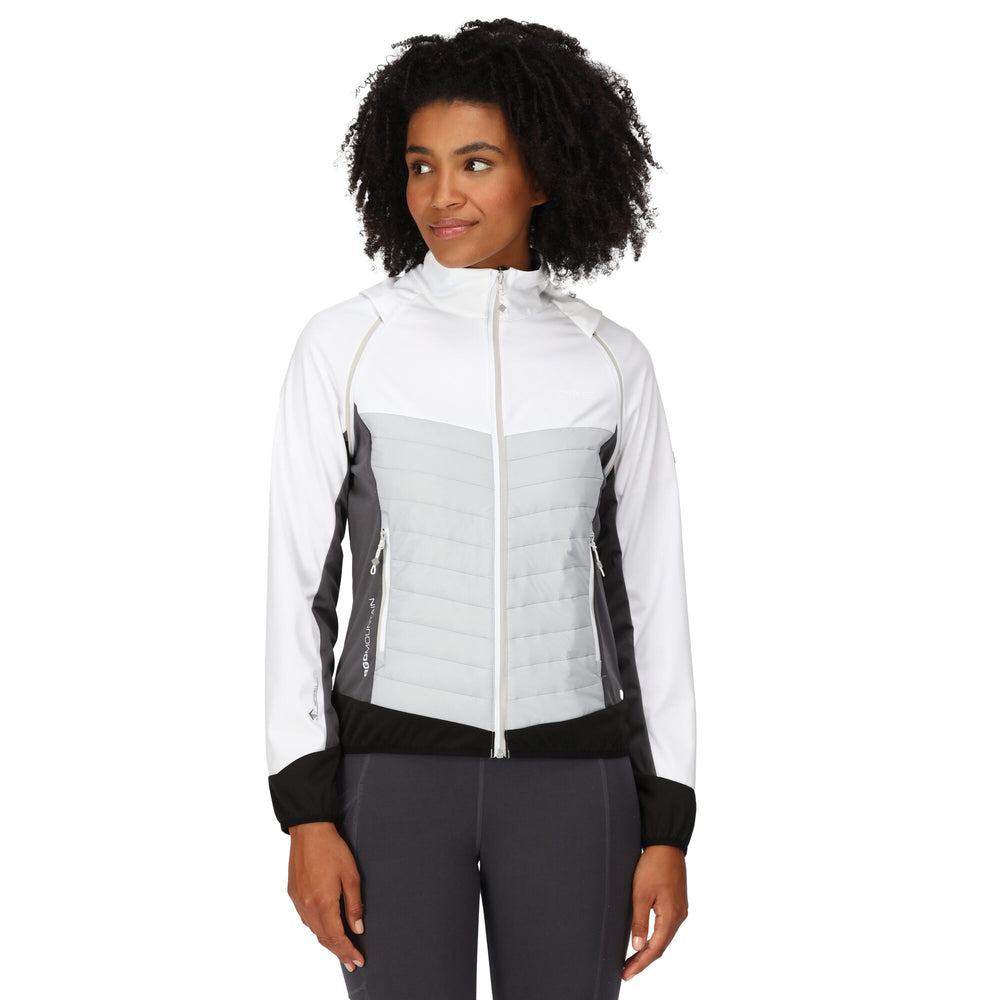 Steren Hybrid - Damen Jacke | mit abnehmbaren Raglanärmel - Weiß