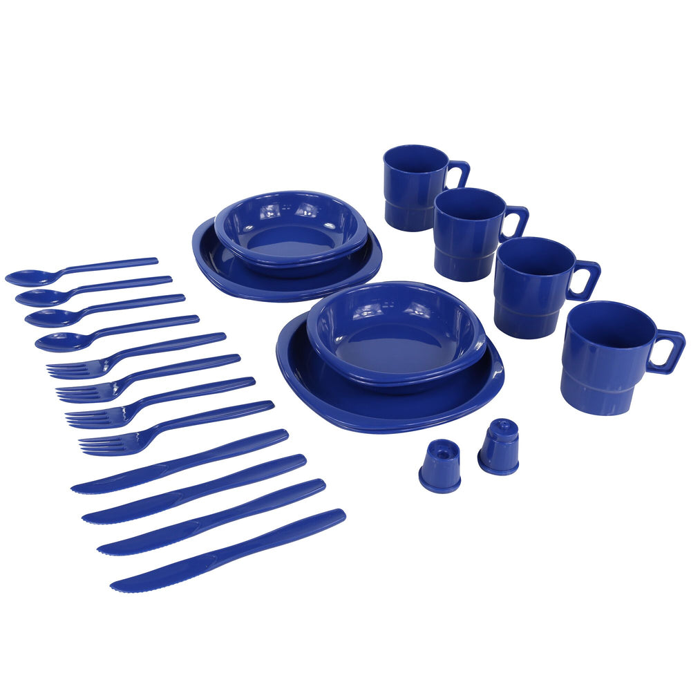 4 Prsn Picnic Set - Picknikset | aus langlebigem Kunststoff - Blau