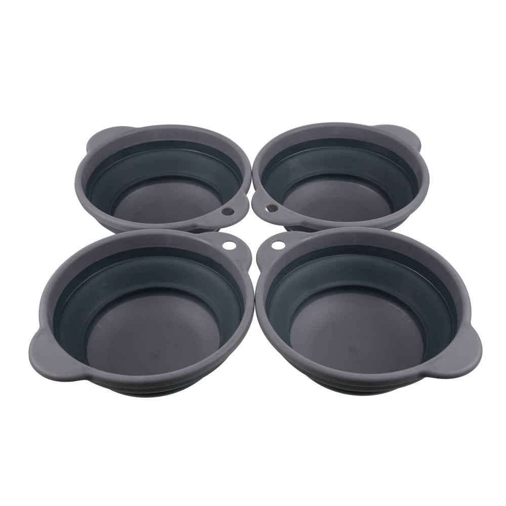TPR Fldng Bowl S4 - Faltbare Schalen | 4erSet - Grau