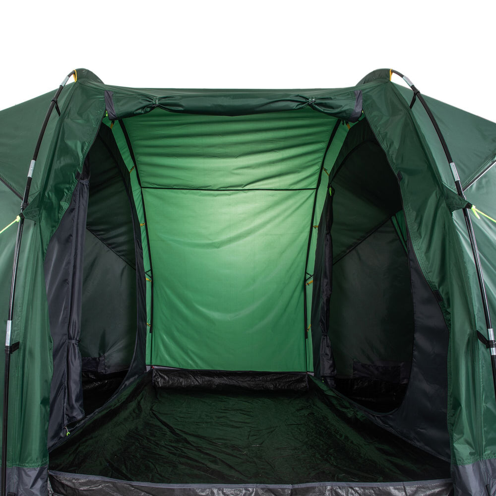 
                  
                    Laden Sie das Bild in den Galerie-Viewer, Kivu 4 Vis a Vis - 4-Personen Zelt | mit zwei Schlafkabinen - Grün
                  
                