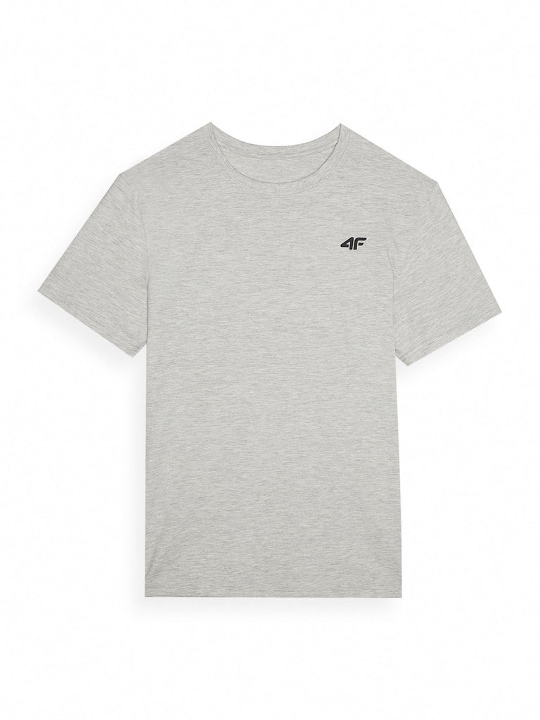 4F T-SHIRT - Herren T-Shirt | aus Baumwolle - Grau COLD LIGHT GREY MELANGE Bild 3