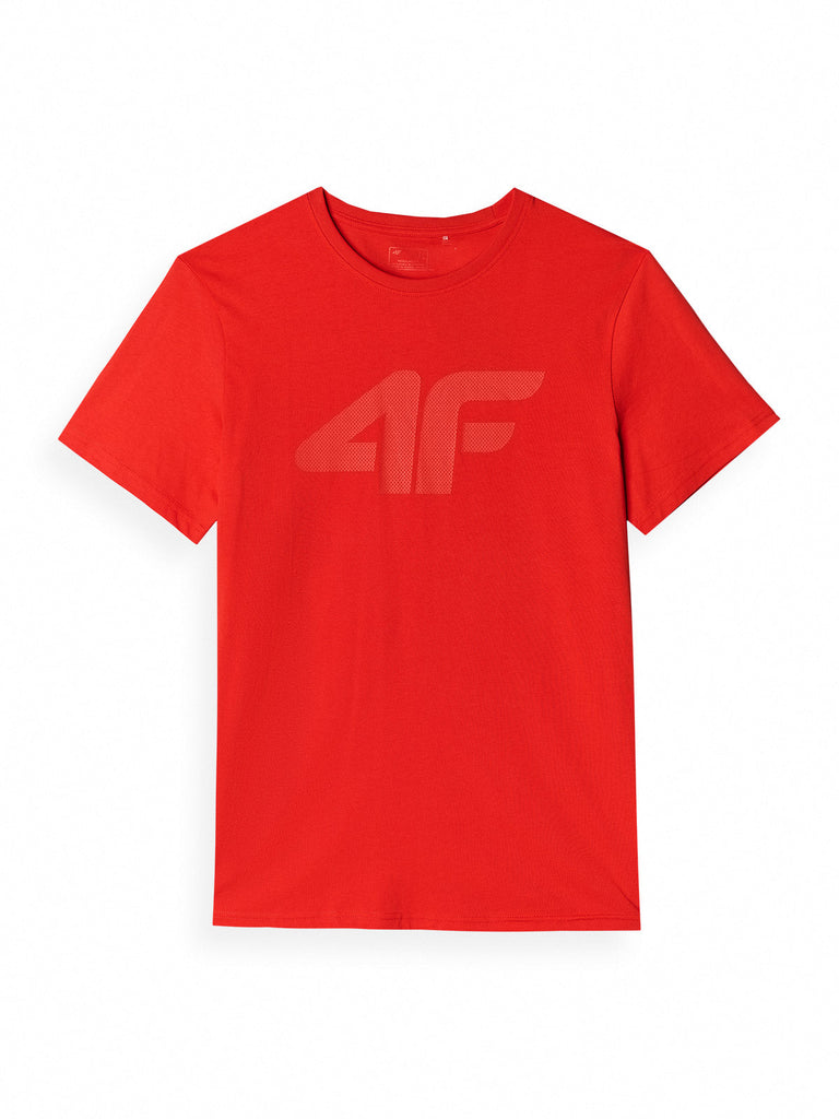 4F T-SHIRT - Herren T-Shirt | mit großem Logo - Rot BURGUNDY Bild 3