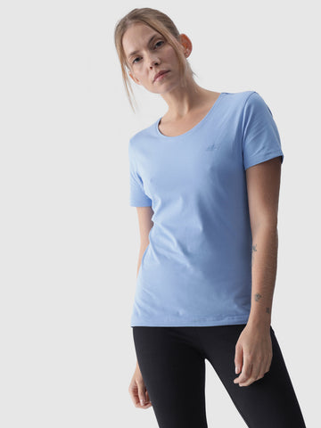 4F TSHIRT - Damen Shirt | mit Baumwolle - Blau DENIM Bild 1