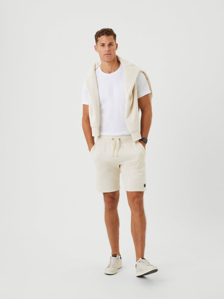 CENTRE SHORTS- Herren Shorts| aus Baumwoll-Polyester Mix - Weiß