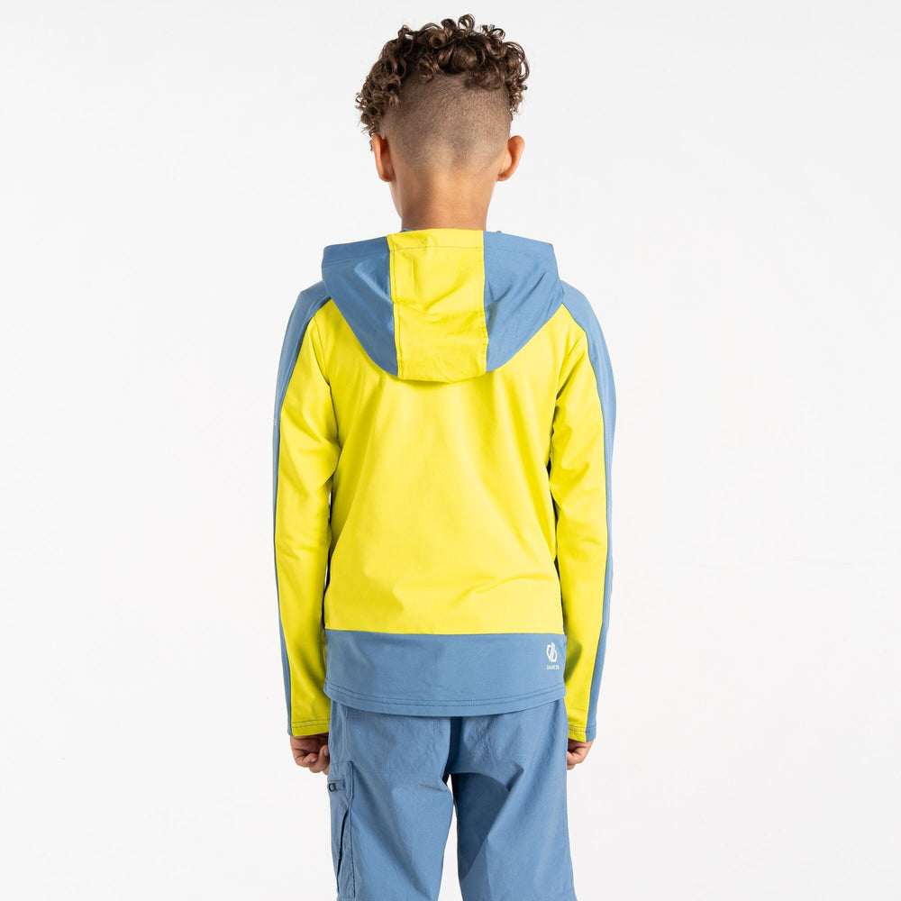 
                  
                    Laden Sie das Bild in den Galerie-Viewer, Thriving II Core Str - Kinder Zip-Jacke | mit fixierter Kapuze - Gelb-Blau
                  
                