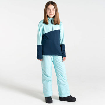 Dare2B Formate III Core Stretch - Kinder Midlayer Türkis Blau