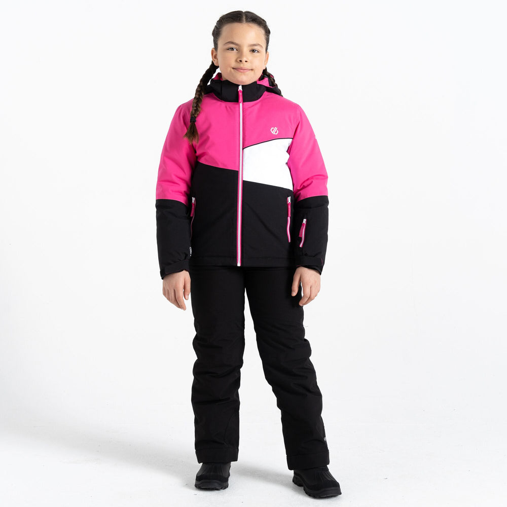 Steazy Jacket - Kinder Skijacke | mit reflektierenden Details - Pink-Schwarz