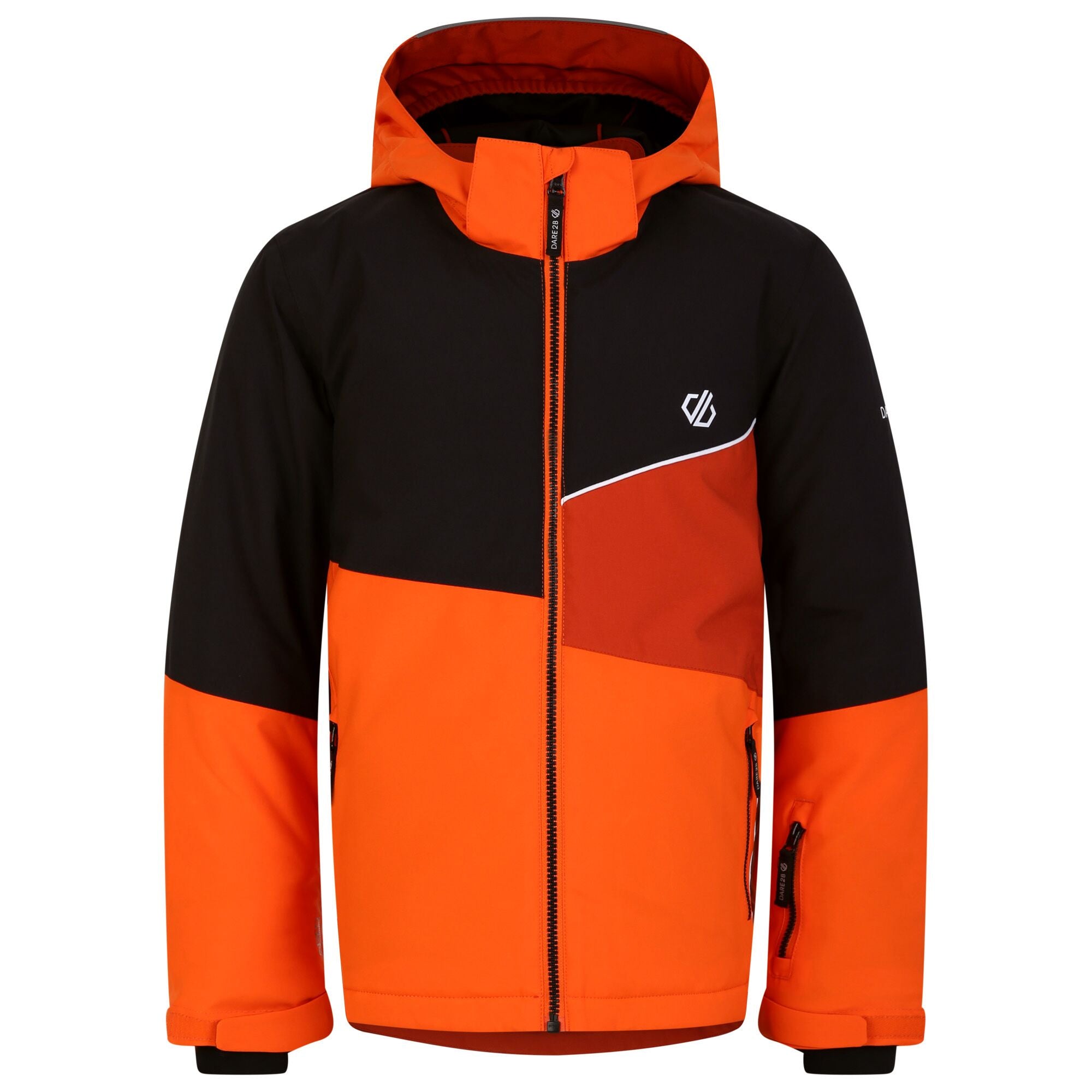Steazy Jacket - Kinder Skijacke | mit reflektierenden Details - Orange-Schwarz  - Kinder Skijacke - €62,99 - Sportrabatt