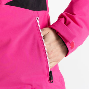 
                  
                    Laden Sie das Bild in den Galerie-Viewer, Ice Jacket - Damen Skijacke | mit verschweißten Nähten - Pink-Schwarz
                  
                