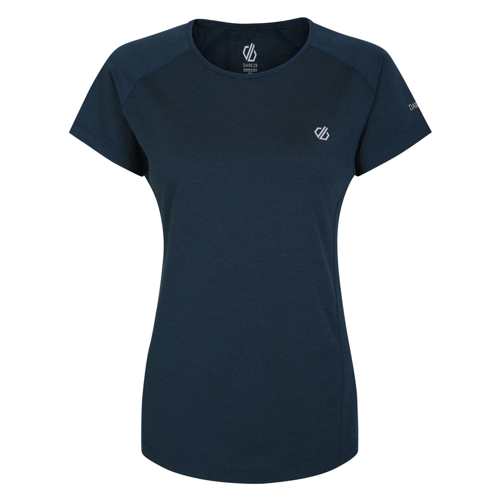 Corral Tee - Damen T-Shirt | mit reflektierenden Prints - Dunkelblau