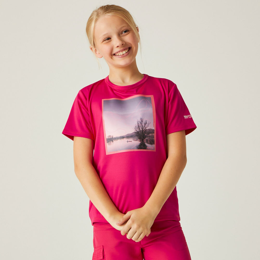 Alvarado VIII - Kinder T-Shirt | schnell trocknend - Pink