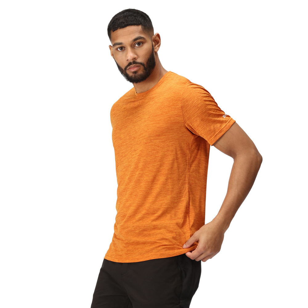 Fingal Edition - Herren T-Shirt | aus meliertem Jersey Gewebe - Orange