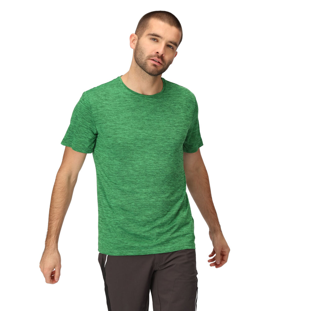 Fingal Edition - Herren T-Shirt | aus meliertem Jersey Gewebe - Grün