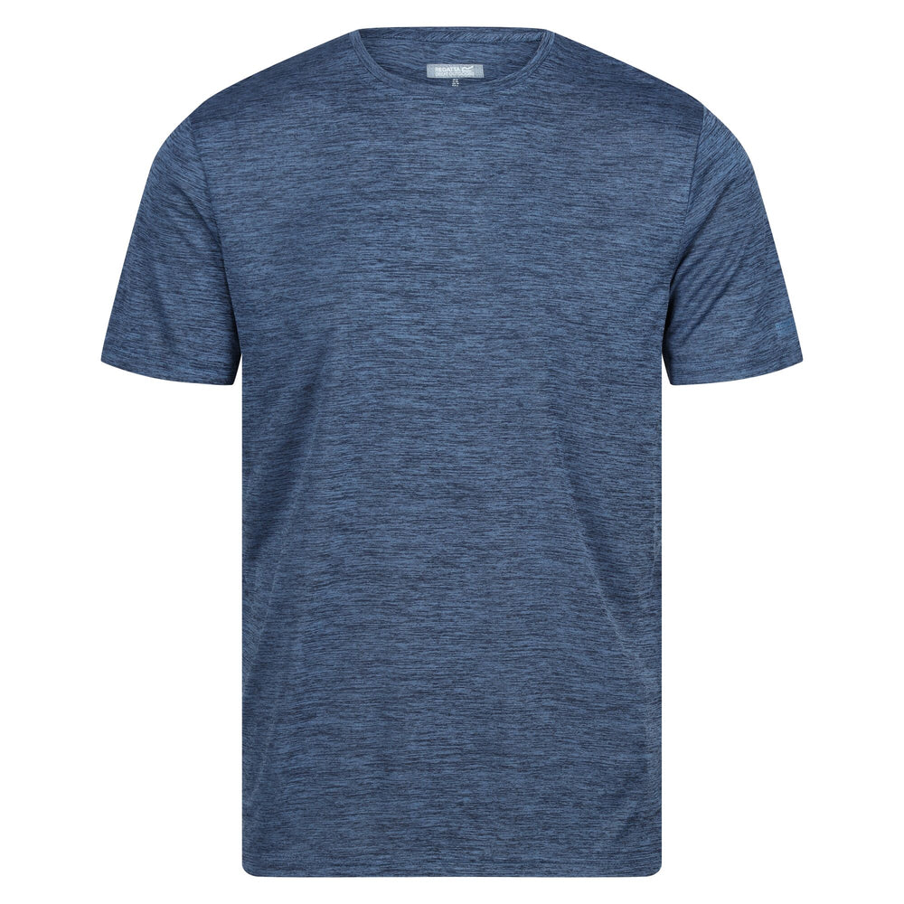 Fingal Edition - Herren T-Shirt | aus meliertem Jersey Gewebe - Blau