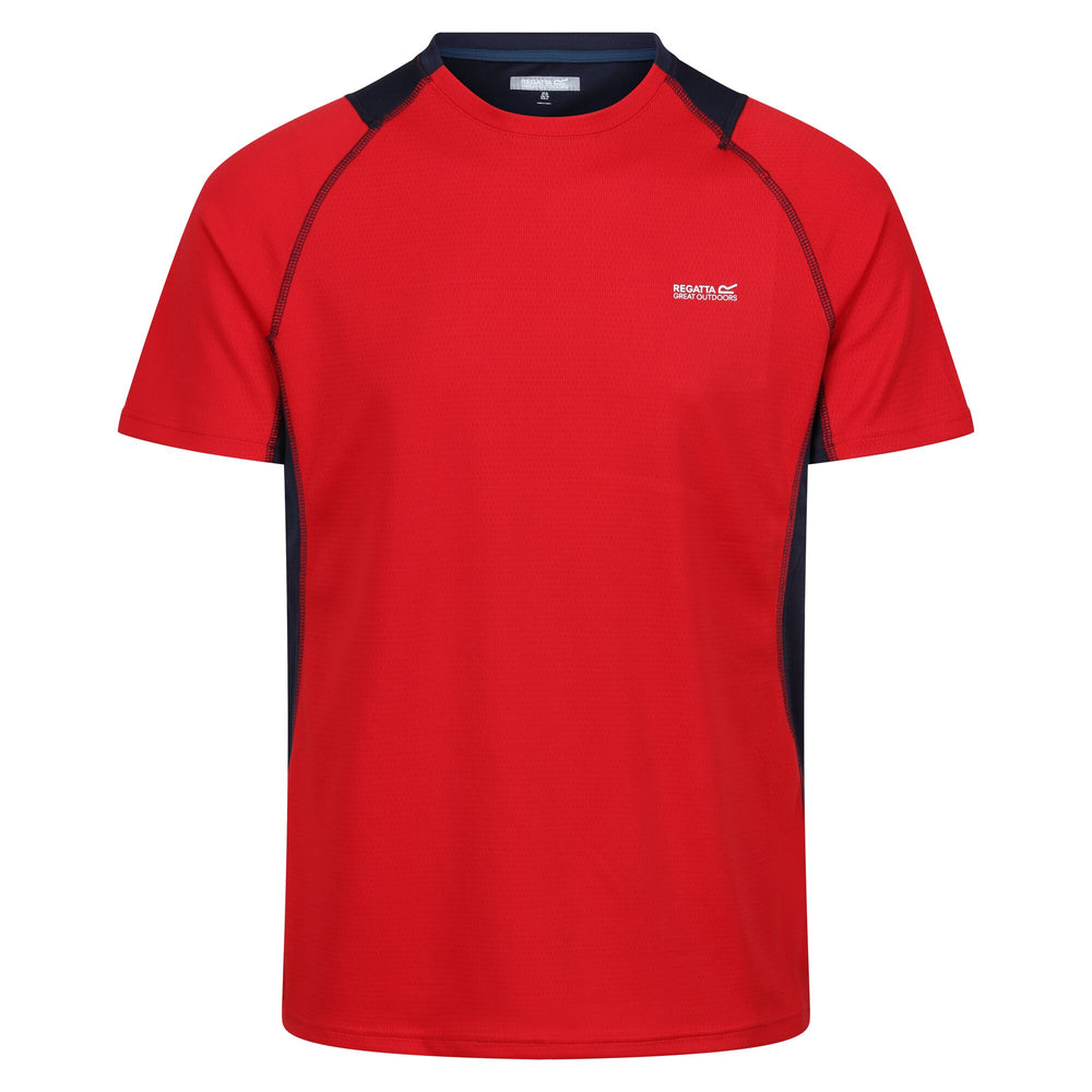 Virda IV - Herren T-Shirt | Sehr guter Feuchtigkeitsabtransport - Rot