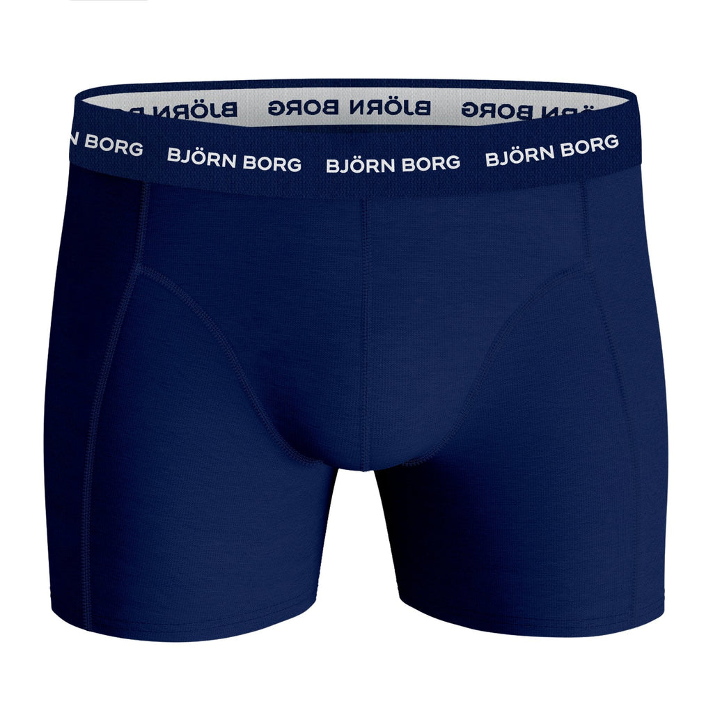 Essential Boxer 3p - Herren Boxershorts | aus weichem Baumwolljersey - Blau Blau Bild 3