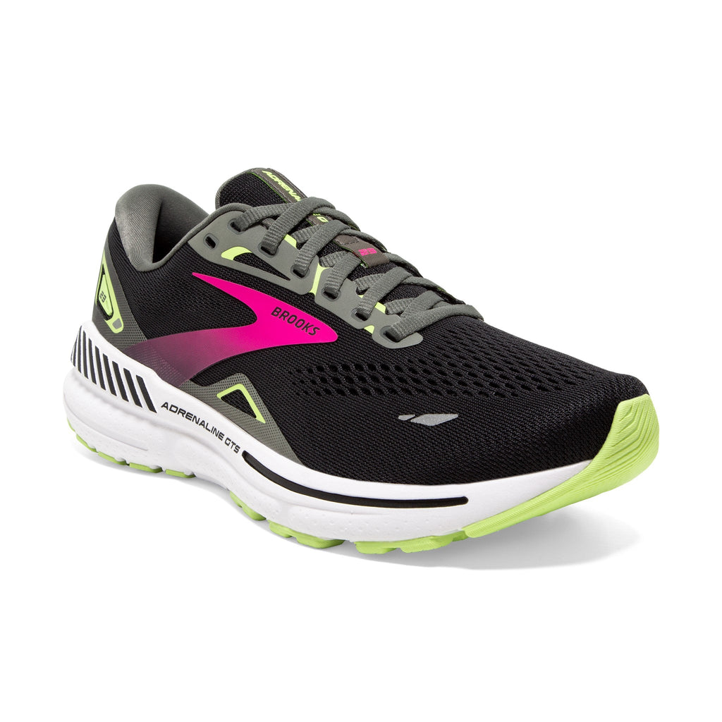 Adrenaline GTS 23 - Damen Laufschuh Normale Passform | mit softer, leichter Dämpfung - Schwarz Black/Gunmetal/Sharp Green Bild 2