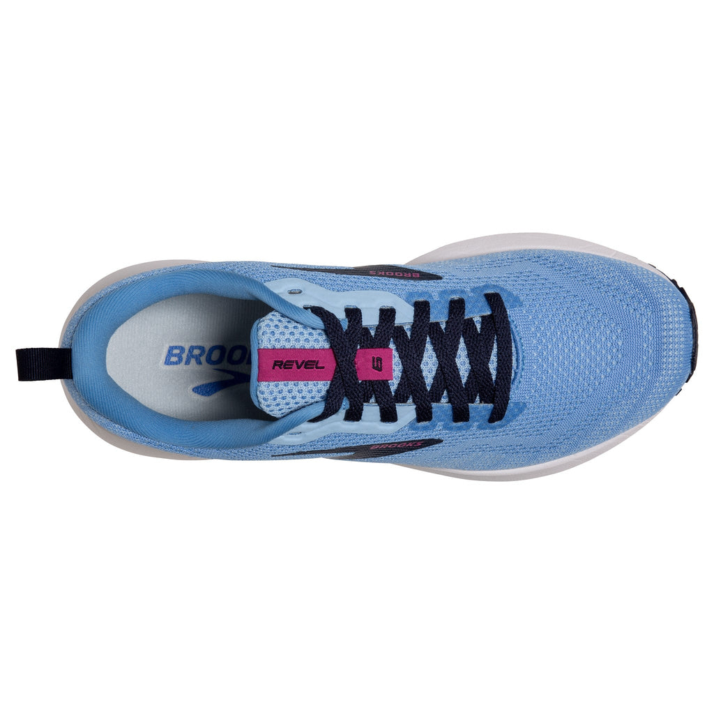 Revel 6  - Damen Laufschuh | mit verbesserter Dämpfung - Hellblau Marina/Lilac Rose/Pink Bild 5