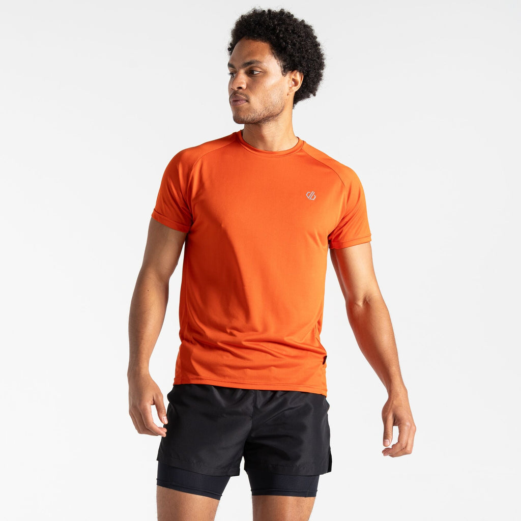 Accelerate Tee - Herren T-Shirt | reflektierende Details - Orange Cinnamon Bild 3