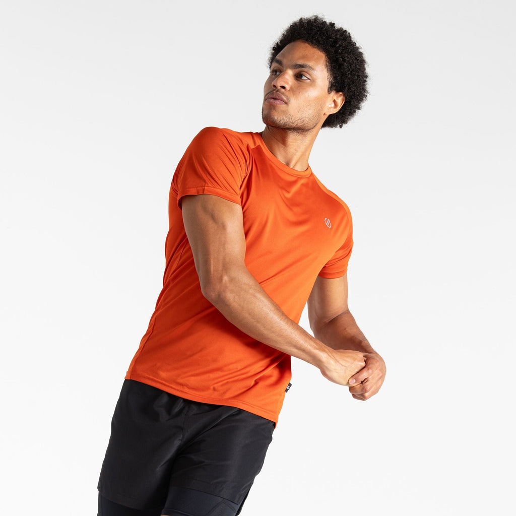 Accelerate Tee - Herren T-Shirt | reflektierende Details - Orange Cinnamon Bild 5