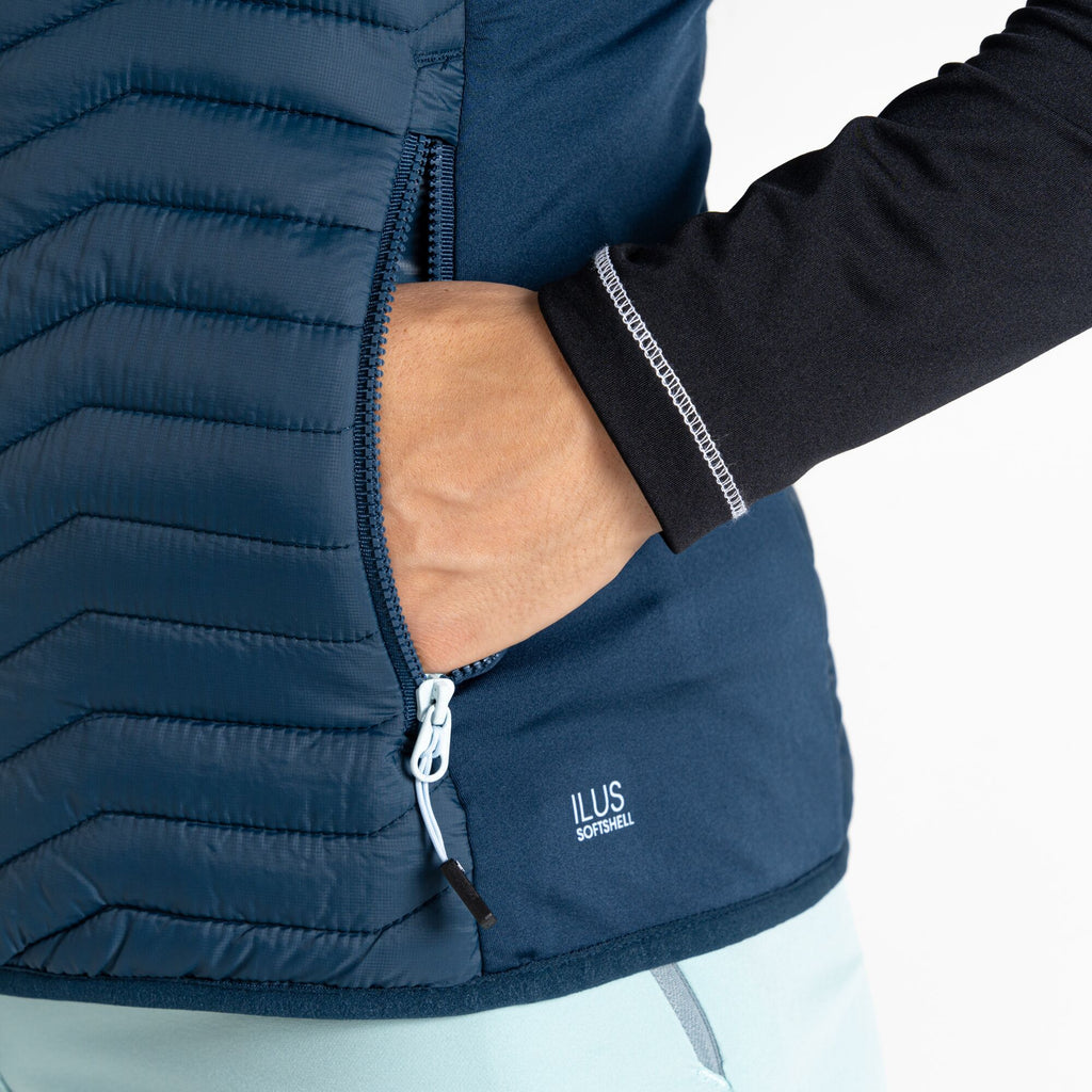 Altimeter II Vest - Damen Gilet | hoher anliegender Kragen - Blau MoonLt Denim Bild 6