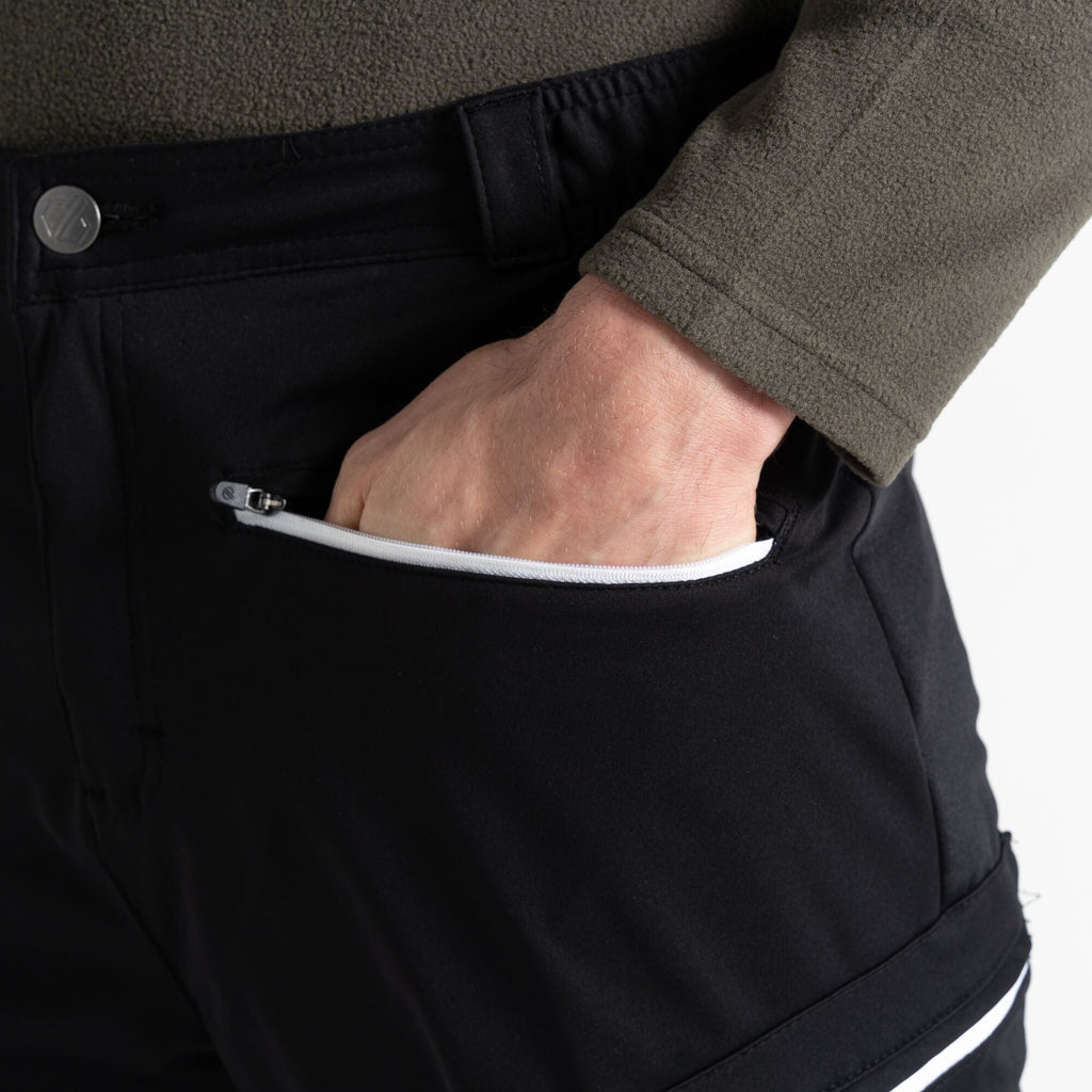 Appended II Trs - Herren Wanderhose | mit abnehmbaren Gamaschen - Schwarz Black Bild 6