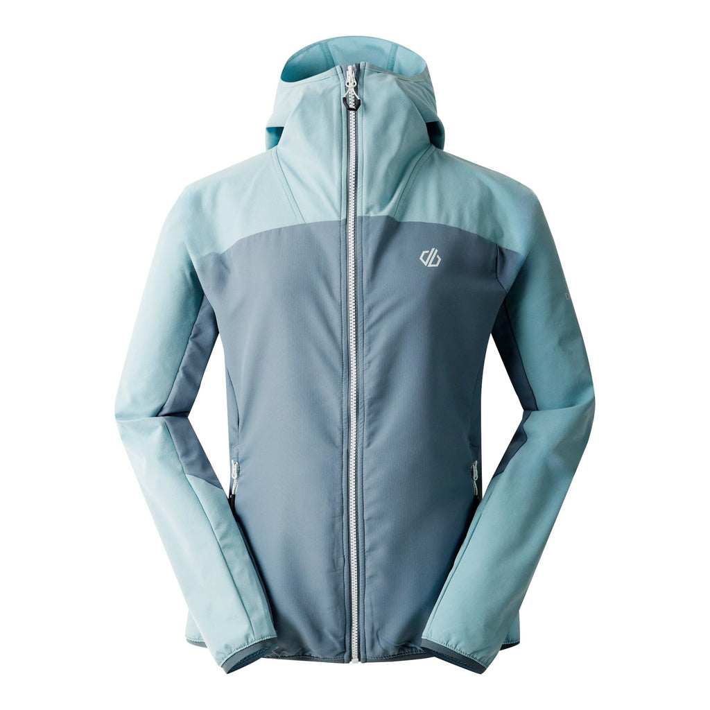Ardently II Softshell - Damen Jacke | Kapuze mit Gummizug - Blau Aquifr/ElGry Bild 3