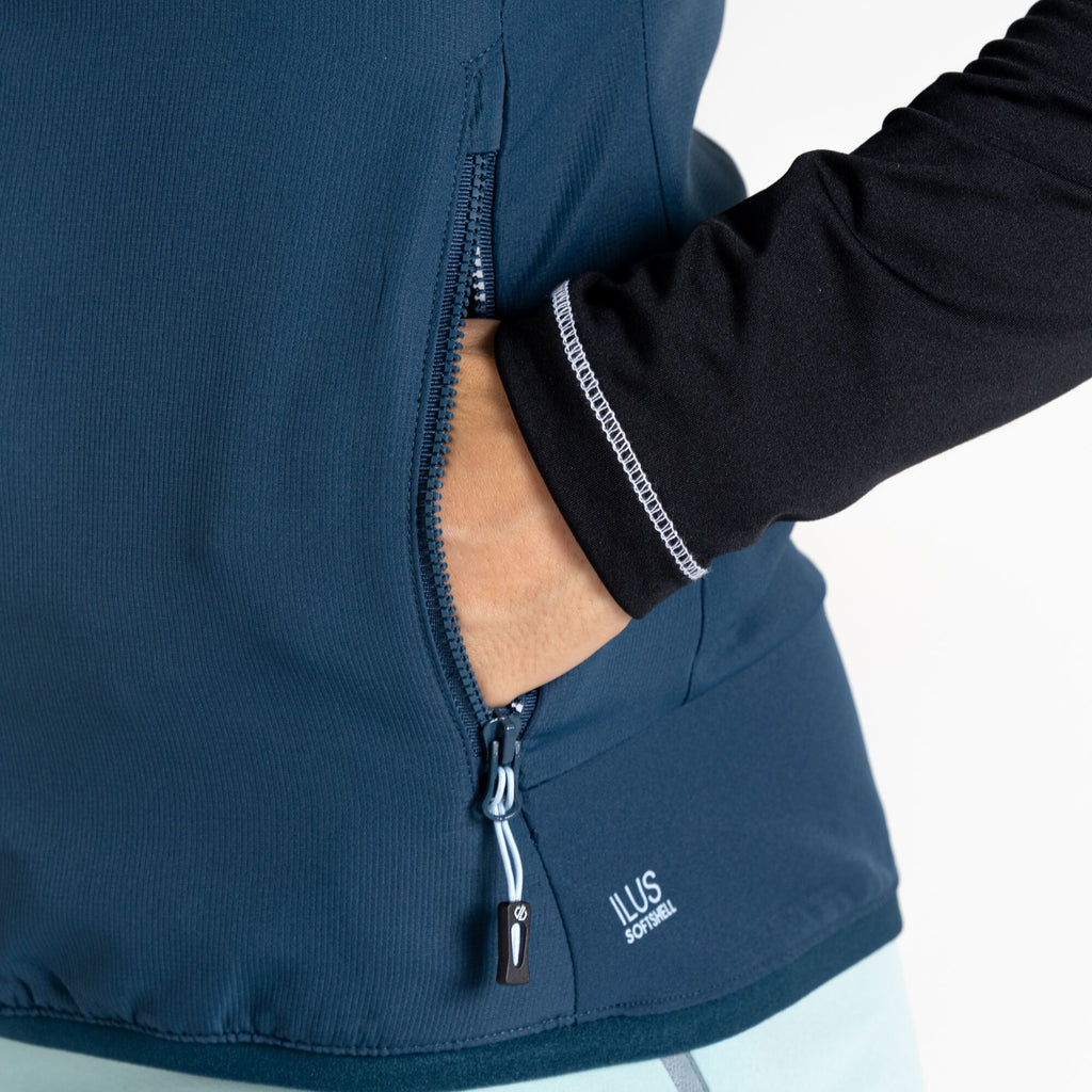 Ardently II Vest - Damen Gilet | Armausschnitt mit Stretch-Einfassung - Blau MoonLt Denim Bild 5