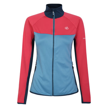 Ascending CoreStr - Damen Stretchjacke | anliegender Kragen - Blau Niagara Blue/Sorbet Pink Bild 1