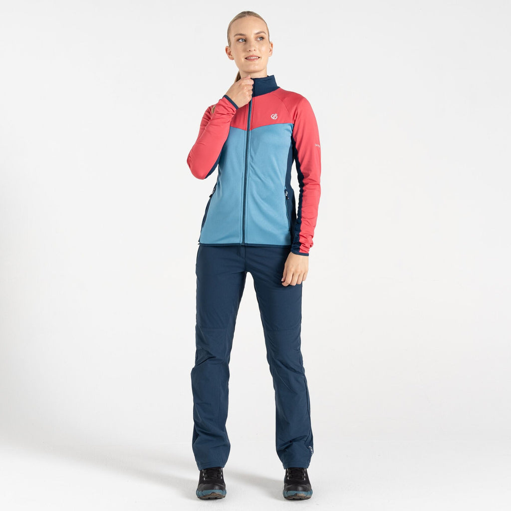 Ascending CoreStr - Damen Stretchjacke | anliegender Kragen - Blau Niagara Blue/Sorbet Pink Bild 3