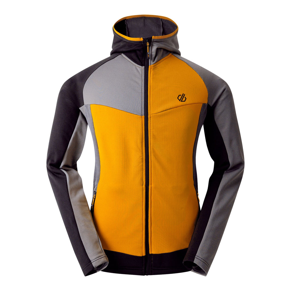 Assimilate IV Stretch Midlayer - Herren Jacke | fixierte Kapuze - Orange Schwarz Blk/DsertSun Bild 3