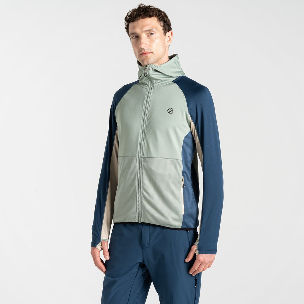 AssimilateIICrStr - Herren Stretchjacke | fixierte Kapuze - Olive Lily Pad/Moonlight Denim Bild 3