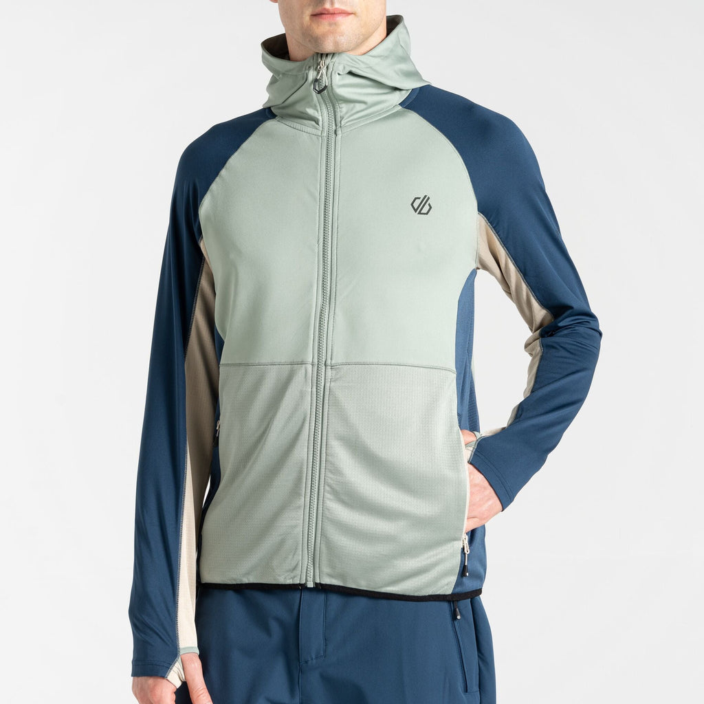 AssimilateIICrStr - Herren Stretchjacke | fixierte Kapuze - Olive Lily Pad/Moonlight Denim Bild 5