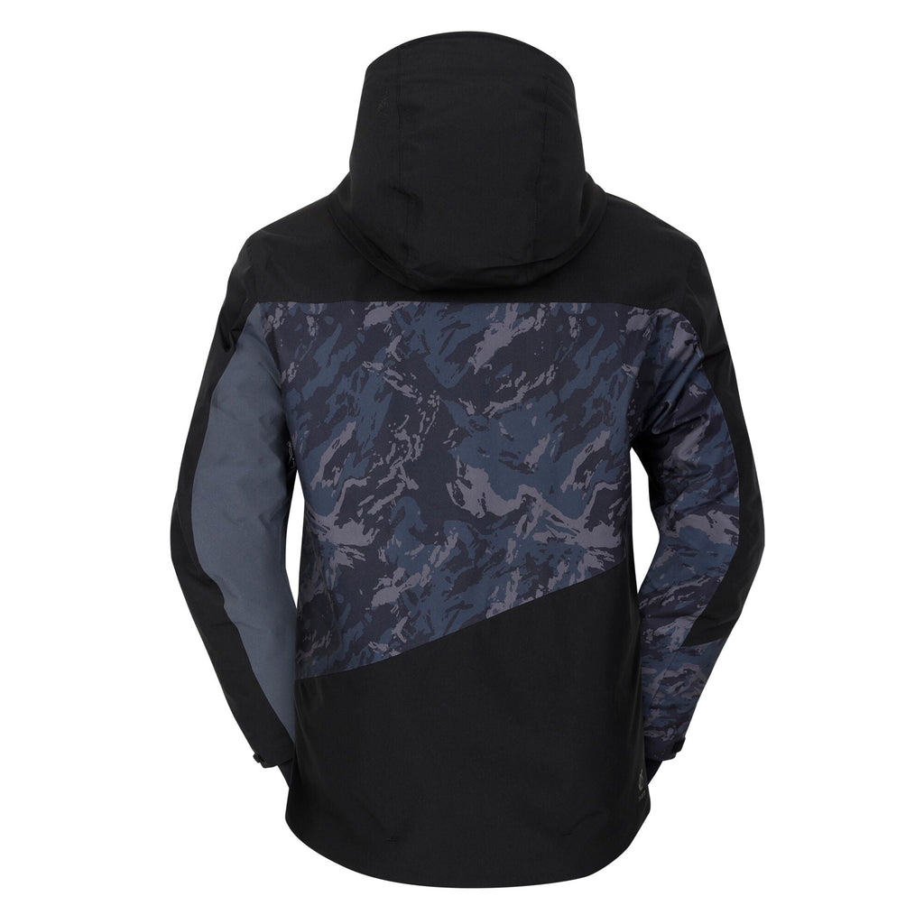 Baseplate II Jaket - Herren Skijacke | abnehmbare Kapuze - Schwarz Black/EbonyGreyMountainPrint/EbonyGrey Bild 8
