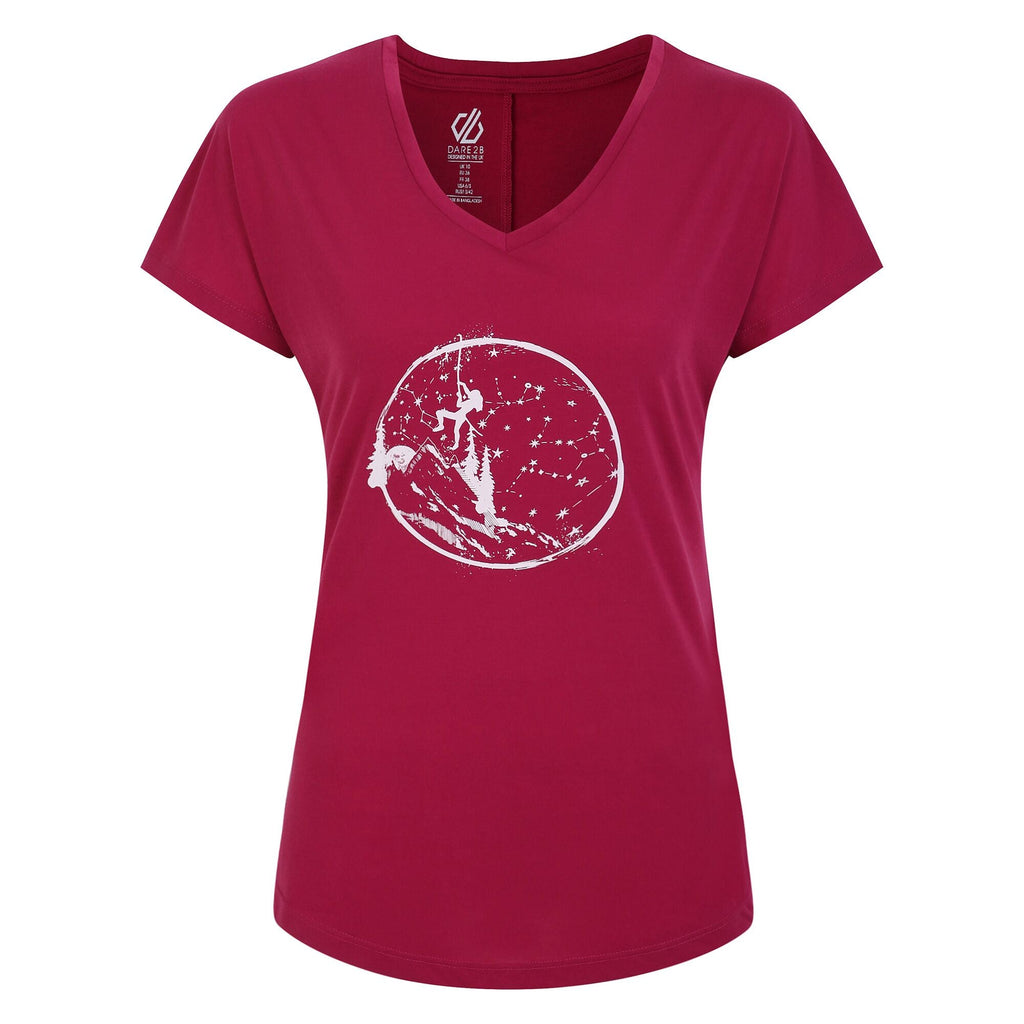 Calm Tee - Damen T-Shirt | ultra-weicher Griff - Rot Berry Pink Bild 1
