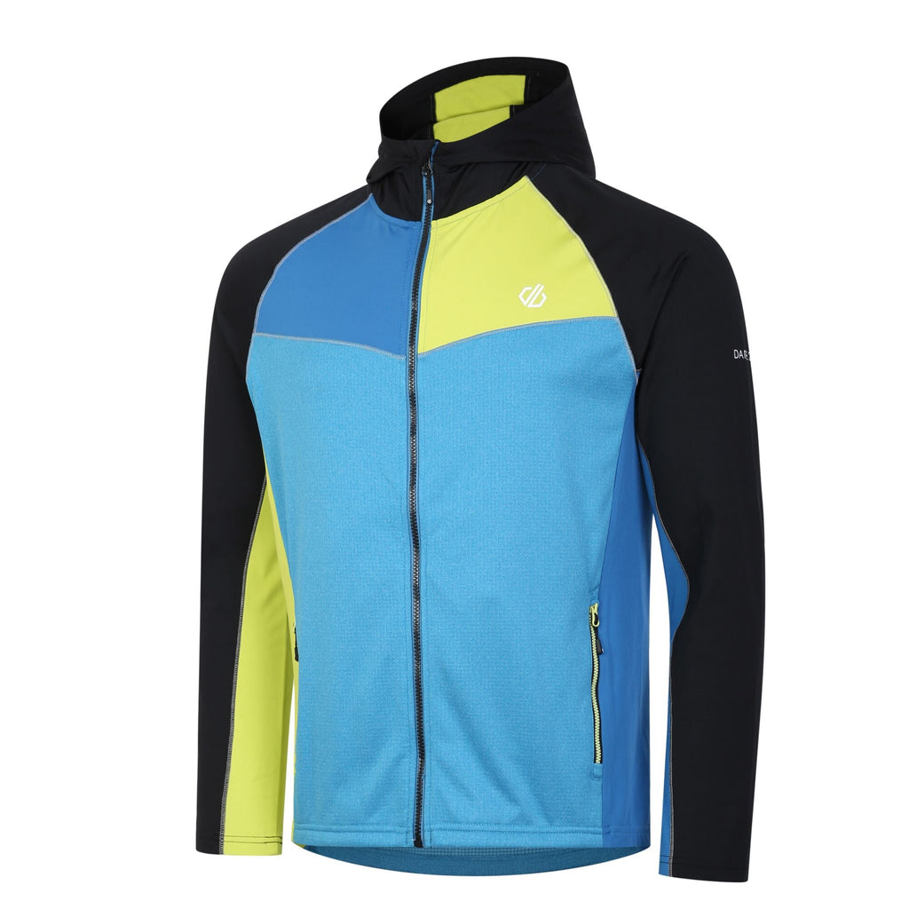 Contend Core Str - Herren Midlayer | mit fixierter Kapuze - Blau-Schwarz Bk/GrnAlg/Dp Bild 4