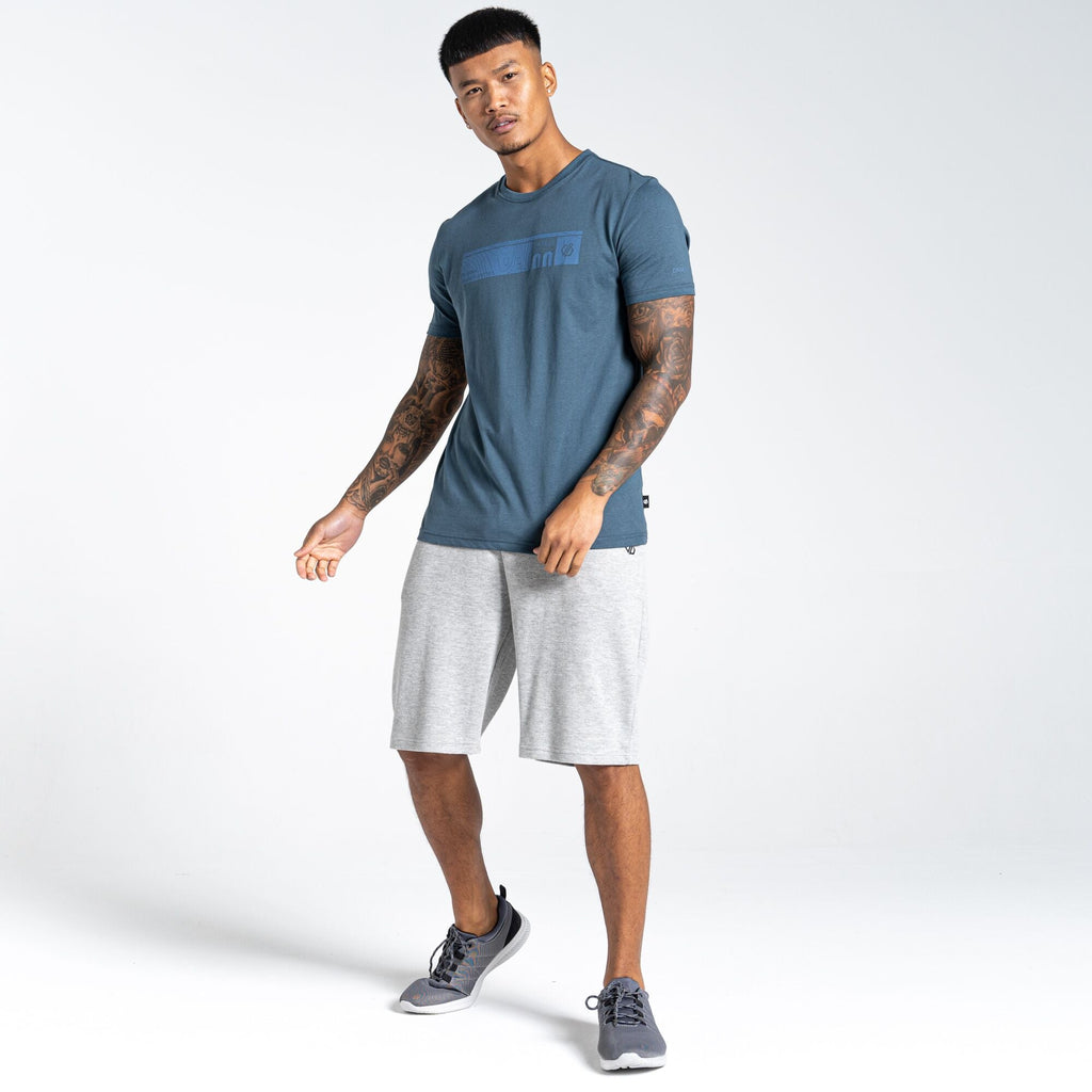 Continual Short - Herren Training Shorts | Aus Baumwoll-Jersey-Mischgewebe - Hellgrau AshGreyMarl Bild 1