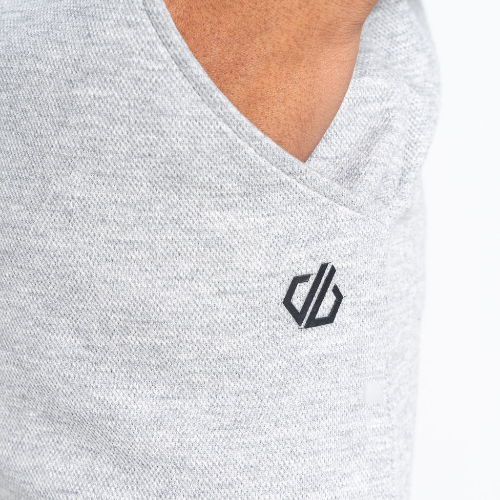 Continual Short - Herren Training Shorts | Aus Baumwoll-Jersey-Mischgewebe - Hellgrau AshGreyMarl Bild 4