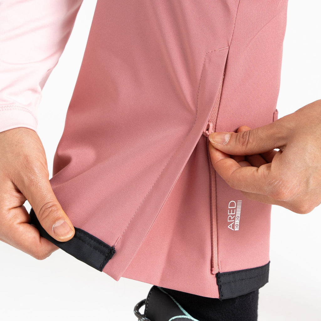 Diminish Pant - Damen Skihose - reguläre Beinlänge | anpassbare, hoch geschnittene Taille - Rosa Dusty Rose Bild 6