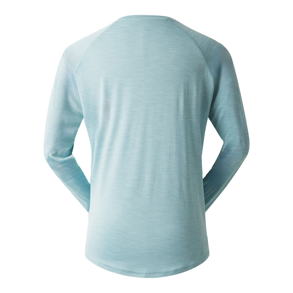 Discern Tee - Damen Langarmshirt | flexible Passform - Blau Aquifer Bild 4