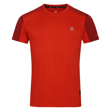 Discernible IITee - Herren T-Shirt | mit reflektierenden Prints - Orange Cinnamon/Tuscan Red Bild 1