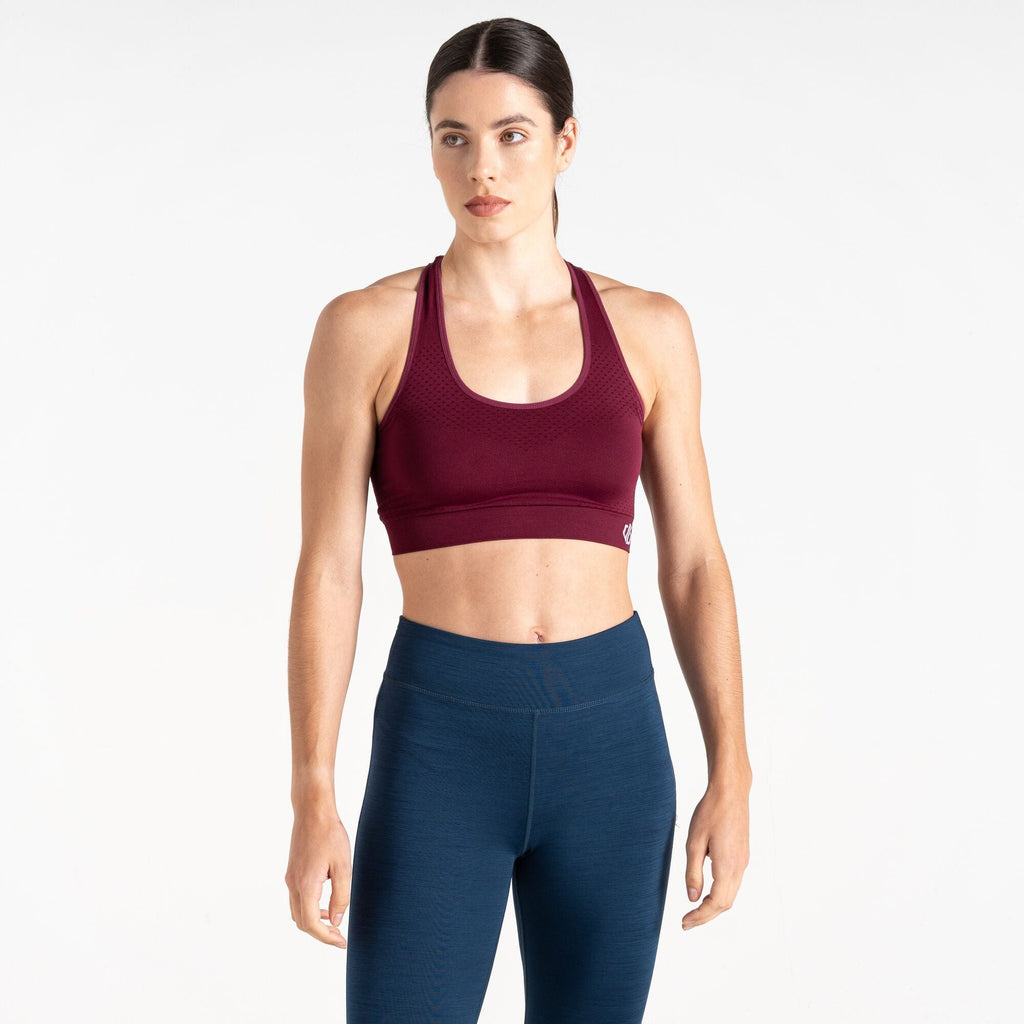 Dont Sweat It Bra - Damen Sport BH | mit herausnehmbaren Polstern - Rot Fig Bild 1