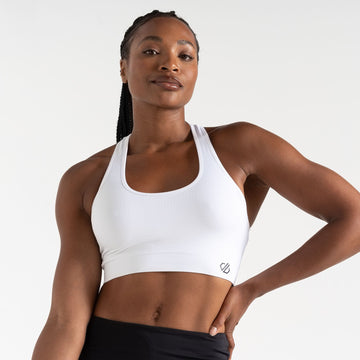 Dont Sweat It II Bra - Damen Sport BH | herausnehmbare Polster - Weiß White Bild 1