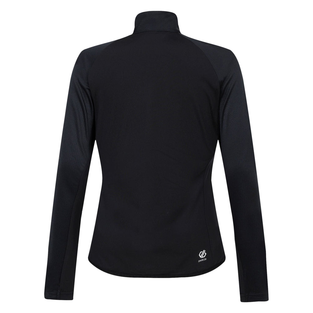 Elation III Core Stretch - Damen Midlayer | komfortabler, anliegender Kragen - Schwarz-Weiß Black/Blanc De Blanc Bild 4