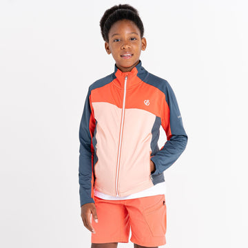 Emergent Core Str - Kinder Midlayer | mit kuscheligen Fleeceeinsätzen - Orange-Grau Ori/Neon/Apr Bild 1