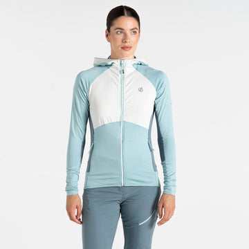 Evolving Core Stretch - Damen Midlayer | fixierte Kapuze - Blau-Grau Aquif/ChlkBl Bild 1