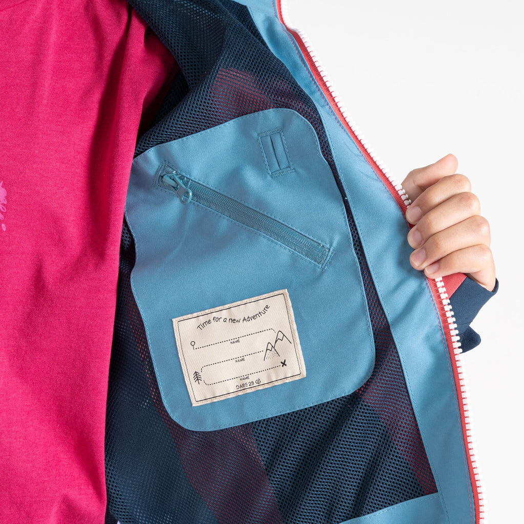 Explore II Jacket - Kinderjacke | wasserdicht und atmungsaktiv - Pink-Blau Sorbet Pink/Niagara Blue Bild 4