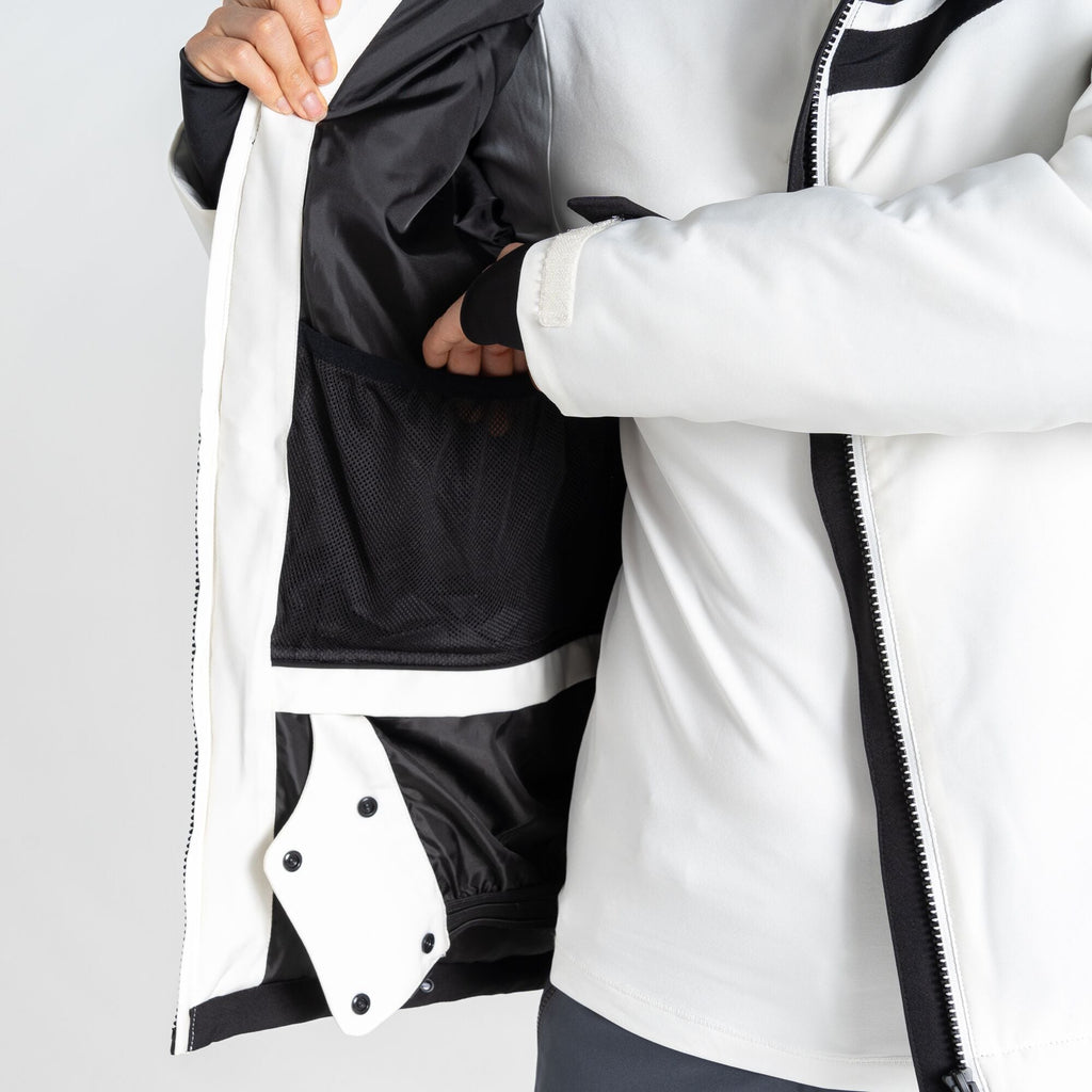Flurry Jacket - Damen Skijacke | hochwärmende Polsterung - Schwarz-Weiß Black/Blanc De Blanc Bild 6
