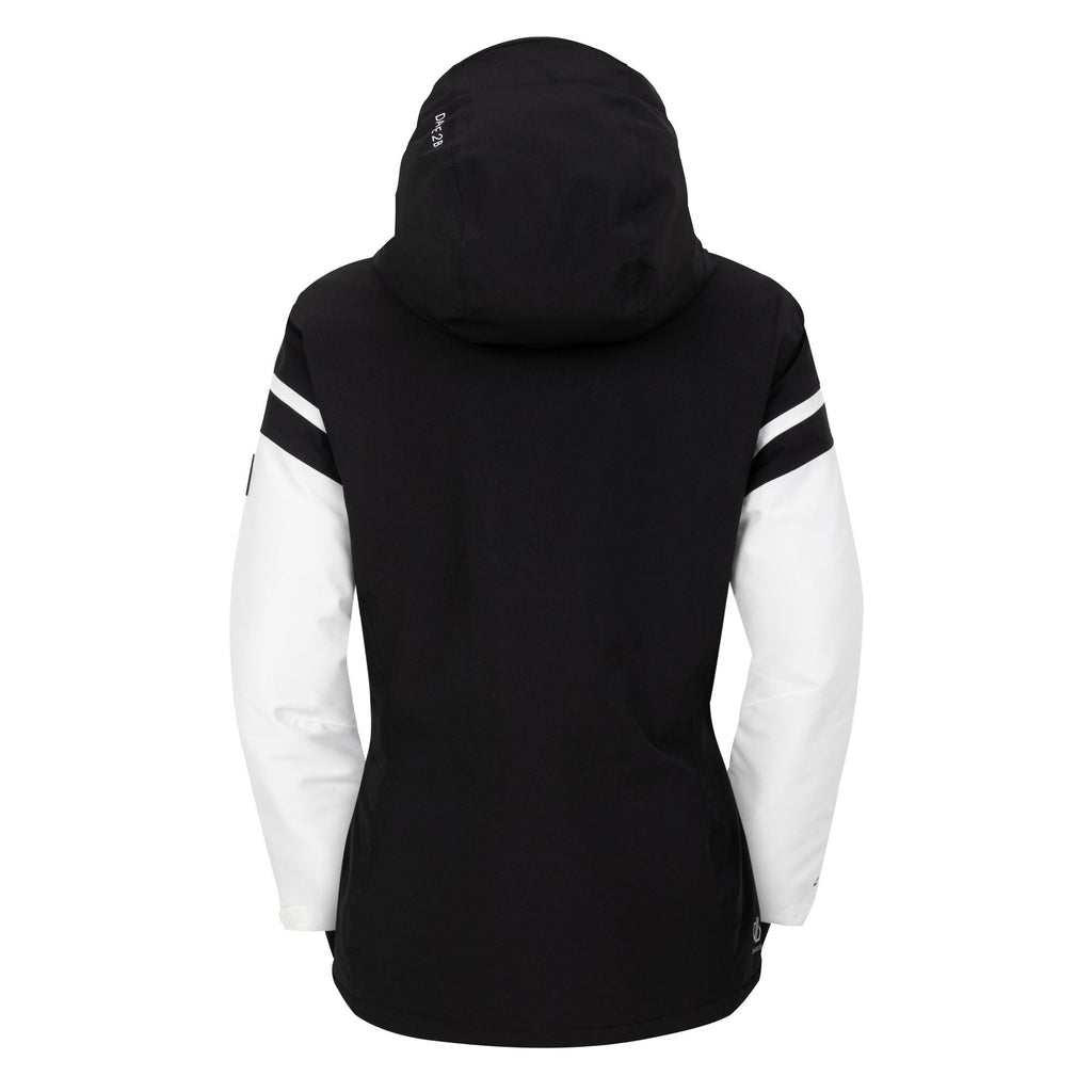 Flurry Jacket - Damen Skijacke | hochwärmende Polsterung - Schwarz-Weiß Black/Blanc De Blanc Bild 9